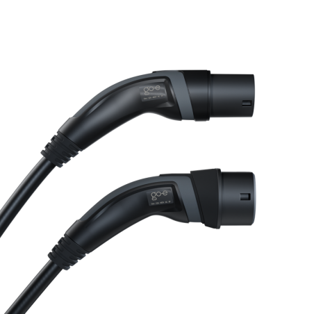 Câble De Charge Type 2 Vers Type 2 - 5 Mètres, 22 KW Triphasé - Pour Voiture électrique/hybride - Sac Inclus